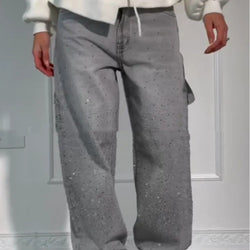 Glitter & Glitz Wide-Leg Jeans