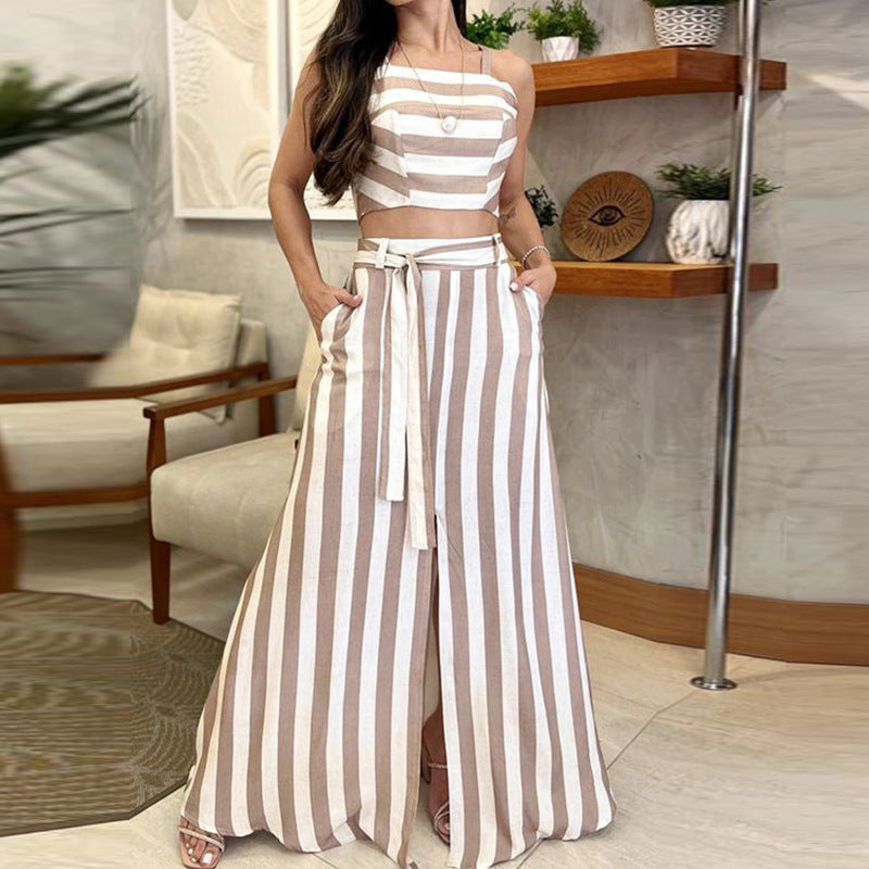 Striped Chic Skirt Set