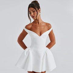 Empowered Elegance Solid Bodycon Mini Dress
