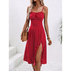 The "Retro Chic" Polka Dot Maxi