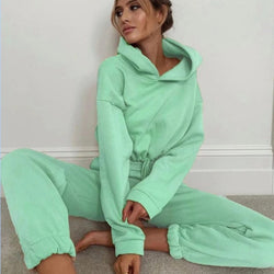 Sporty Chic Hoodie & Pants Set