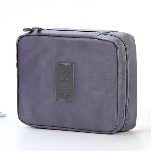 Portable Cosmetic Bag Waterproof Divider Multi-grid Pockets Toiletry