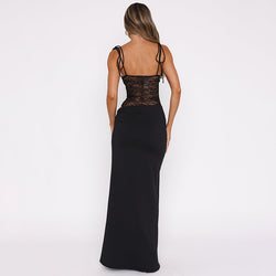 The "Y2K Lace Siren" Maxi Dress