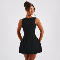 The "Siren Mini" Backless Dress
