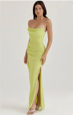 Silky Allure Split Maxi Dress