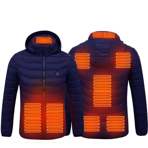 New Heated Jacket Coat USB Electric Jacket Cotton Coat Heater Thermal