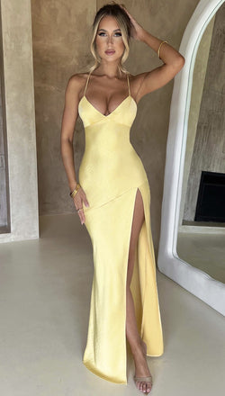 The "Satin Allure" Maxi Dress