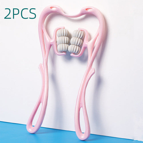 Multifunctional Manual Six-wheel Neck Massager Massage Relieve Roller