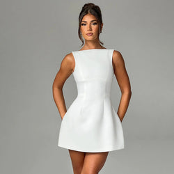 The "Siren Mini" Backless Dress