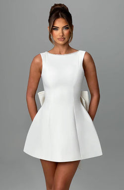 The "Pearl Perfect" Backless Mini