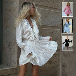 Ruffle & Flair Pleated Mini Dress