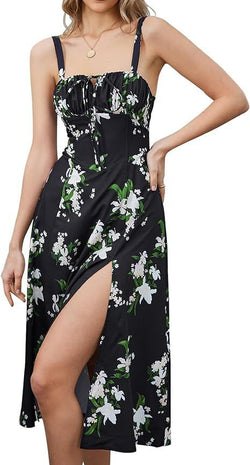 The "Enchanted" Corset Midi Dress