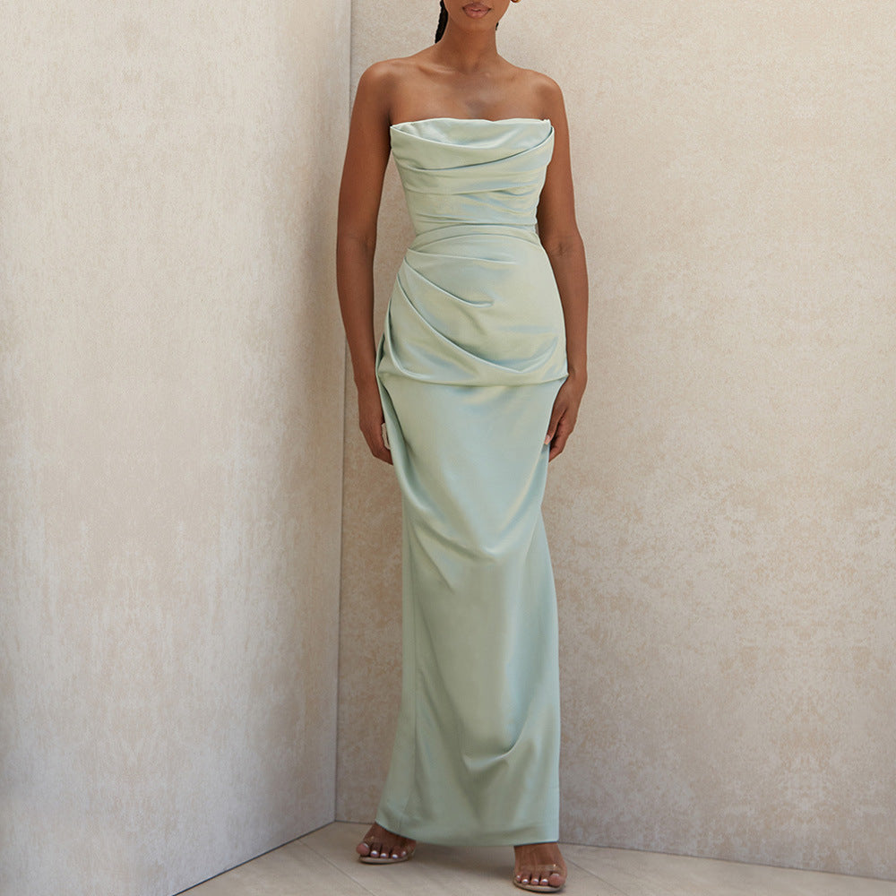 Silky Allure Split Maxi Dress