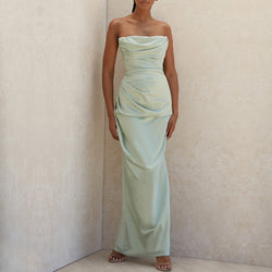 Silky Allure Split Maxi Dress