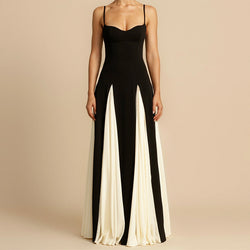 The "Vivid" Contrast Sling Dress