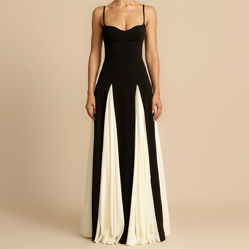 The "Vivid" Contrast Sling Dress