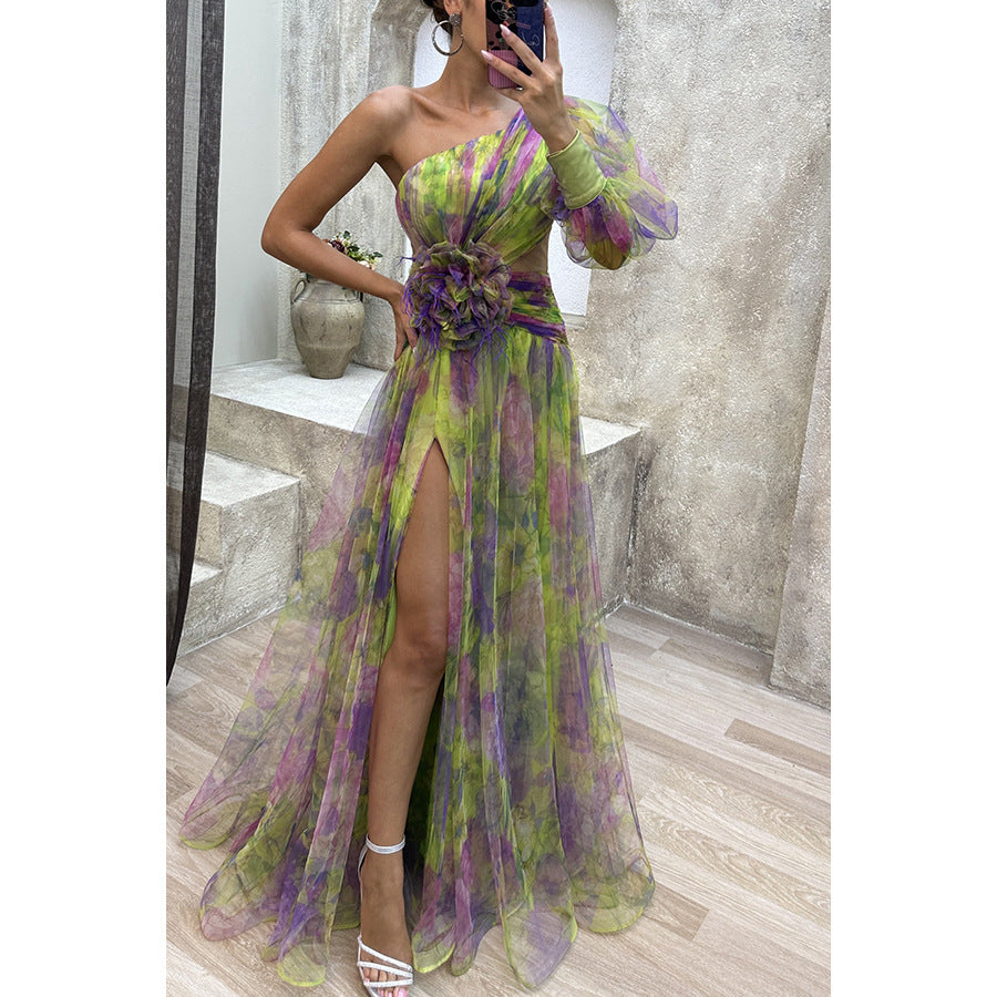 The "Tidal" Mesh Maxi Dress