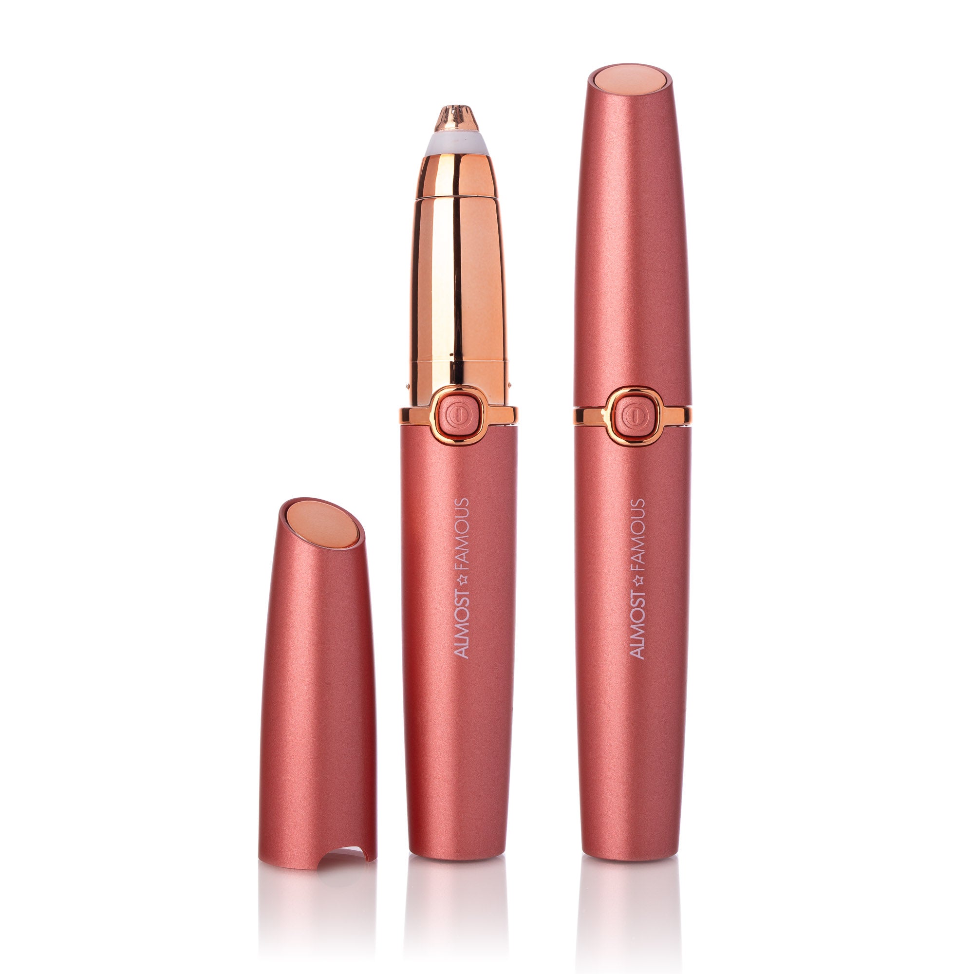 Almost Famous Precision Brow Shavers with Rose Gold accents