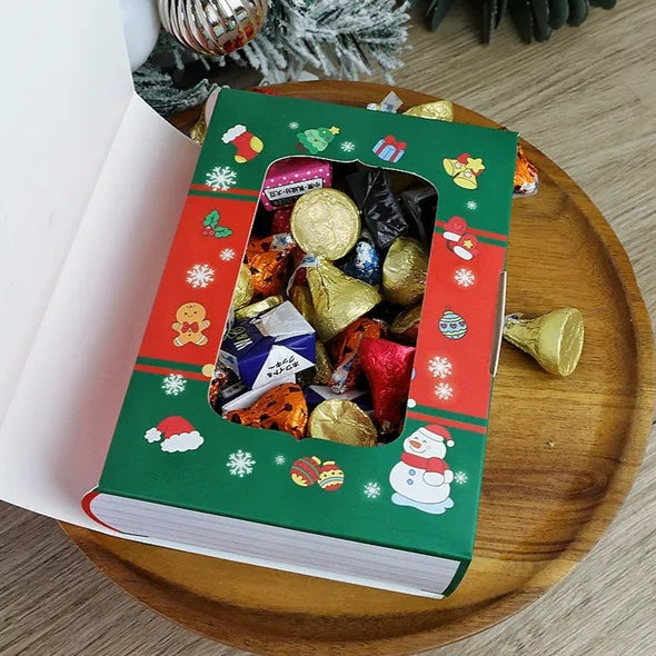 10 Pcs Christmas Candy Boxes Merry Christmas Santa Claus Xmas Tree