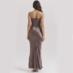 The "Midnight Glamour" Bandeau Maxi