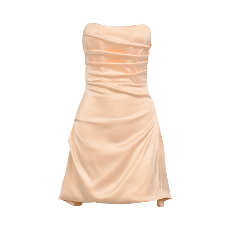 Euro-Chic Backless Mini Dress
