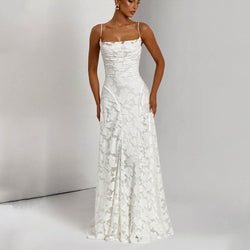 The "Chiffon Serenity" Backless Dress
