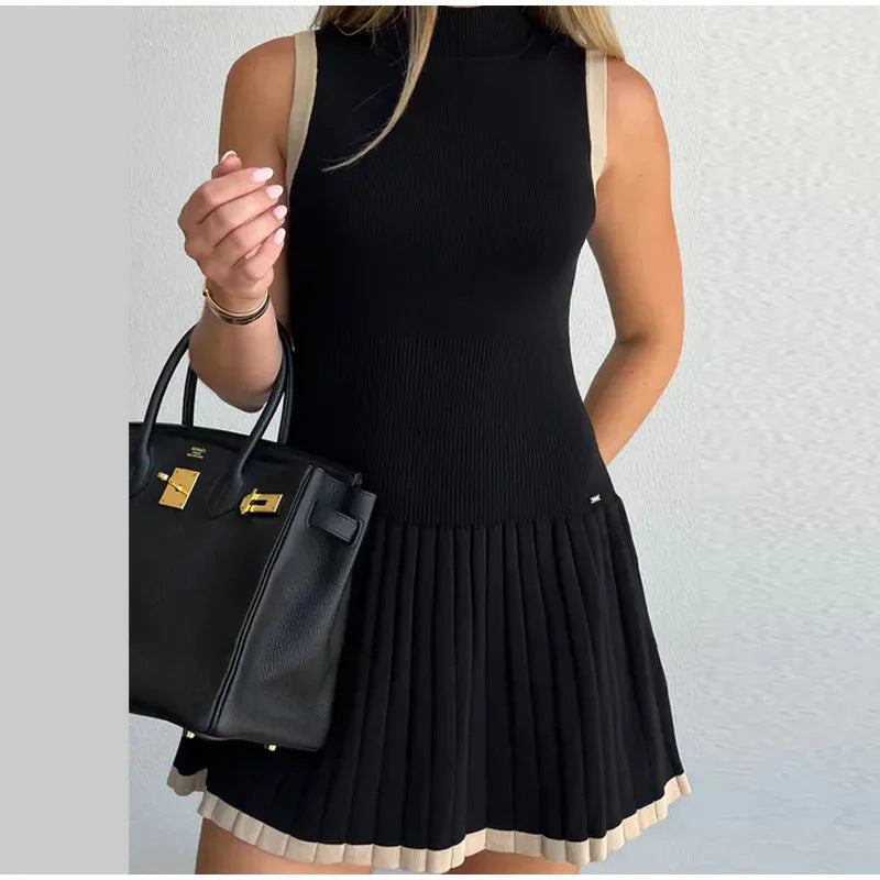 Sleek & Simple Button-Front Mini Dress