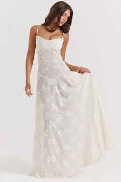The "Midnight Bloom" Lace Maxi