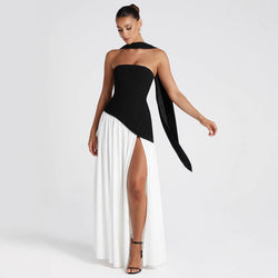The "Two-Tone Dream" Tube Top Dress